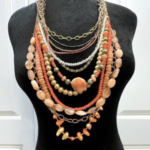 NWT Chico’s Corinna multi strand necklace